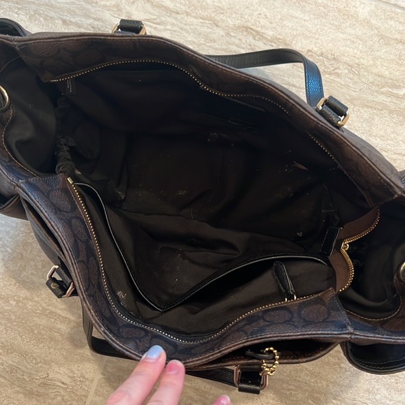 Coach Diaper Bag, fair used condition. No shoulder strap or changing pad. - Picture 3 of 3